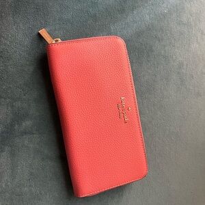 Kate Spade Dusky Pink Zip-Around Wallet